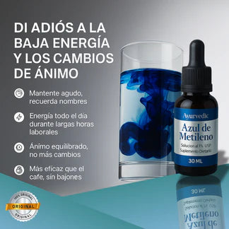 🔵 AZUL DE METILENO AYURVEDIC 1% USP 🌿