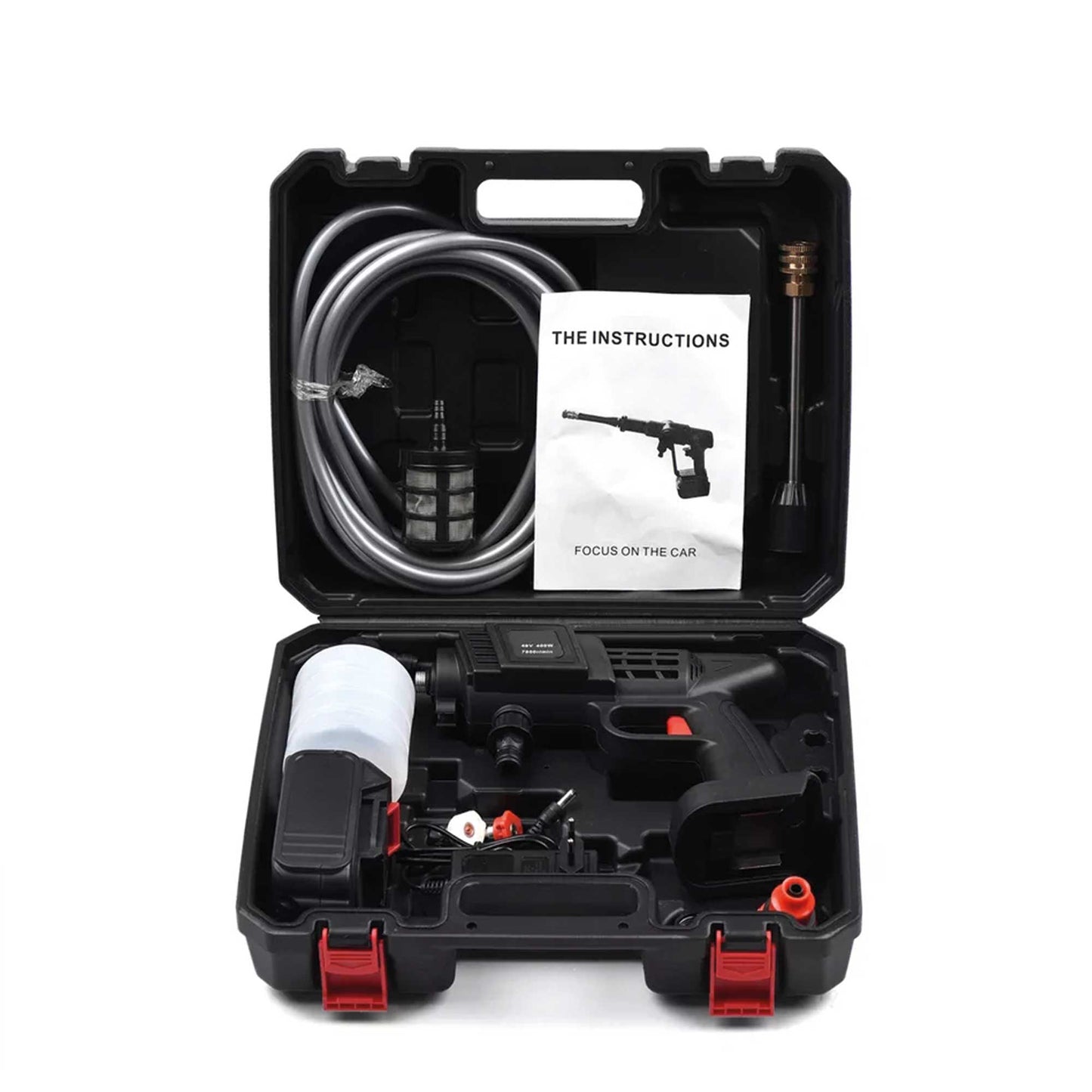 🛠️ HIDROLAVADORA PORTÁTIL INHALAMBRICA DE 2 BATERÍAS 🚿🔋