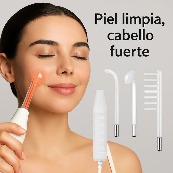 ALTA FRECUENCIA PORTATIL FACIAL Y CAPILAR PRO 4 EN 1✅