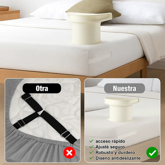 🛏️ SUJETAPRO™ AJUSTE SEGURO PARA CUALQUIER COLCHÓN 🔒💤