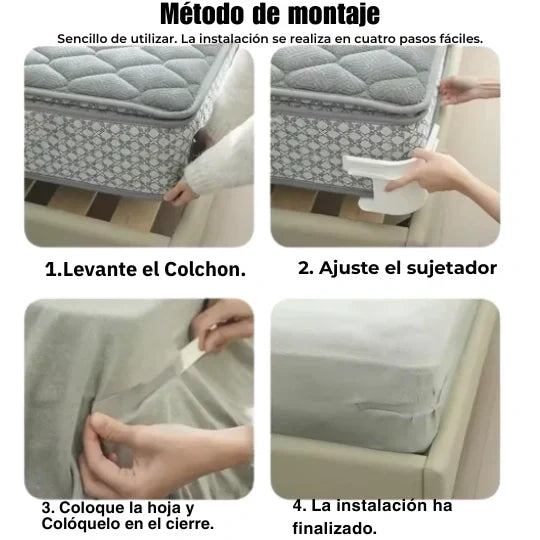 🛏️ SUJETAPRO™ AJUSTE SEGURO PARA CUALQUIER COLCHÓN 🔒💤