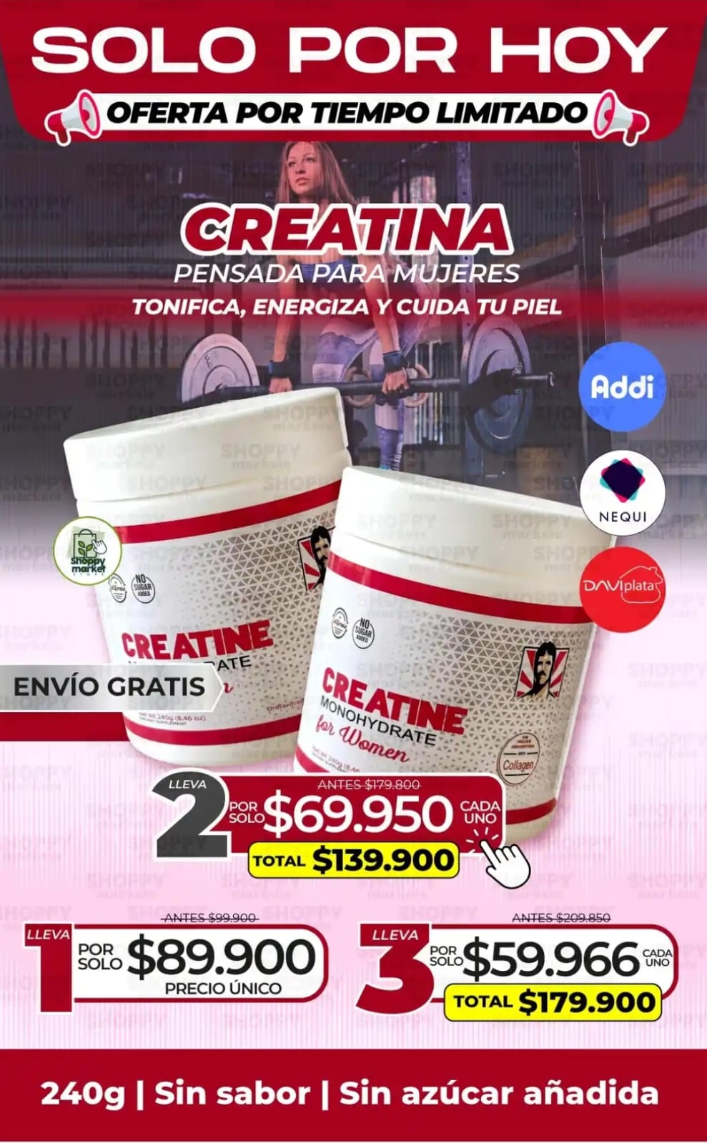 💪 CREATINA PARA MUJERES 🏋️♀️