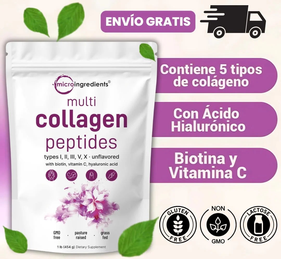 💜✨ MULTICOLAGENO 8 EN 1 PEPTIDES, CABELLO Y PIEL NUEVA ✨💜