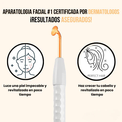 ALTA FRECUENCIA PORTATIL FACIAL Y CAPILAR PRO 4 EN 1✅