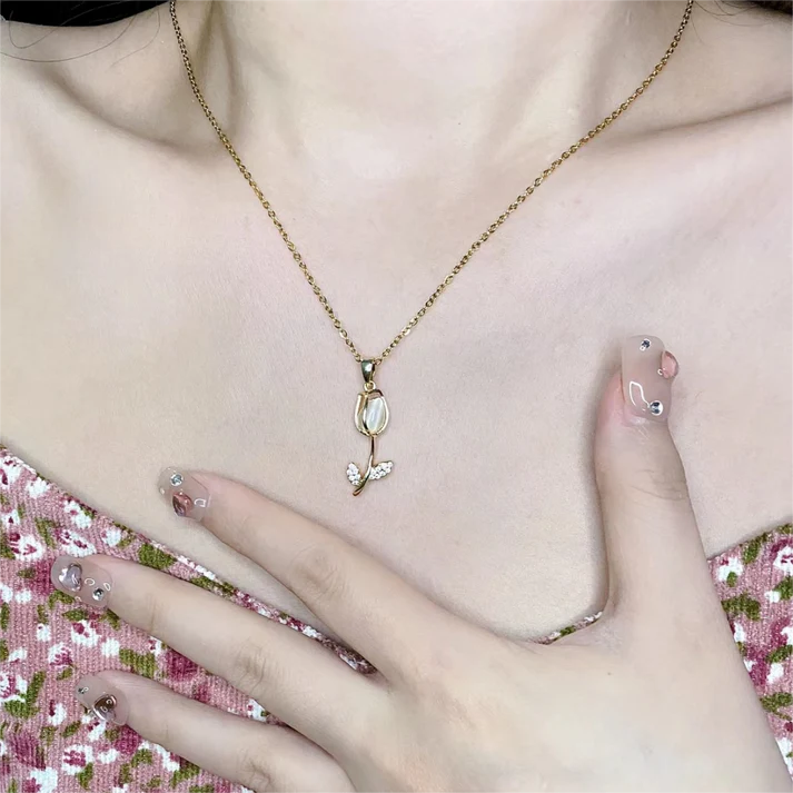 🌷 COLLAR TULIPAN + CAJA DE REGALO GRATIS 🎁 PROMOCIÓN DÍA DE LAS MADRES