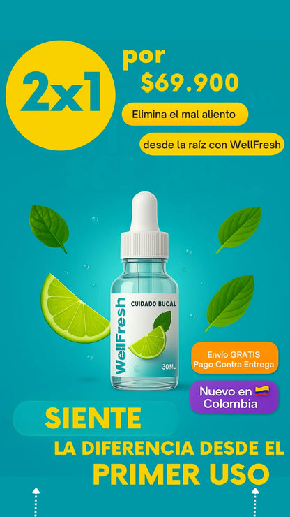 ✨ WELLFRESH 2X1- ELIMINA EL MAL ALIENTO 🚫 GRAN PROMOCIÓN