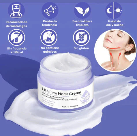 🧴 CREMA REAFIRMANTE LIFTING PARA EL CUELLO 💆‍♀️