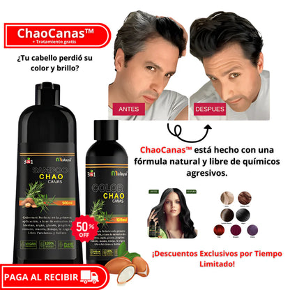 ¡🚨OFERTA ESPECIAL🚨! SHAMPOO CHAOCANAS™ + TRATAMIENTO GRATIS!
