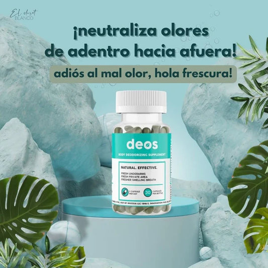 🚀 DEOS DESODORANTE INTERNO 30 CAPS 💊