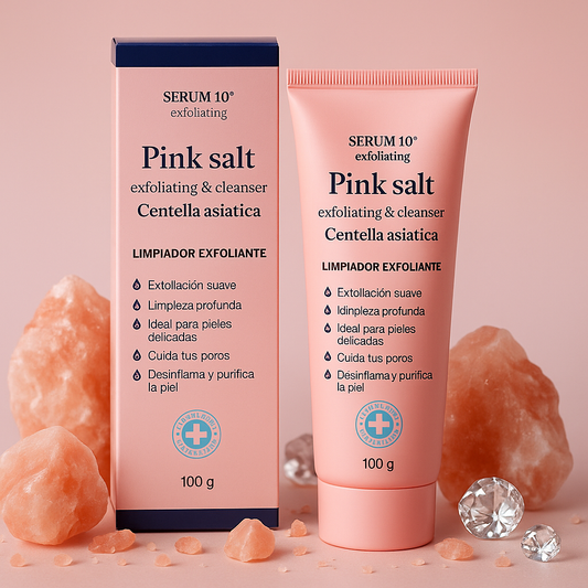 🧼✨ PINK SALT® JABÓN EXFOLIANTE CON MICROPARTÍCULAS DE SAL ROSADA 🧂🌸
