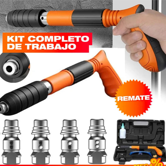 🔩⚡ PISTOLA FULMINANTE DE CLAVOS + 100 CLAVOS ADICIONALES 🔩⚡