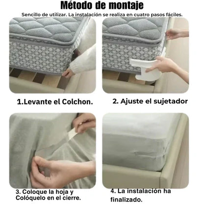 🛏️ SUJETAPRO™ AJUSTE SEGURO PARA CUALQUIER COLCHÓN 🔒💤