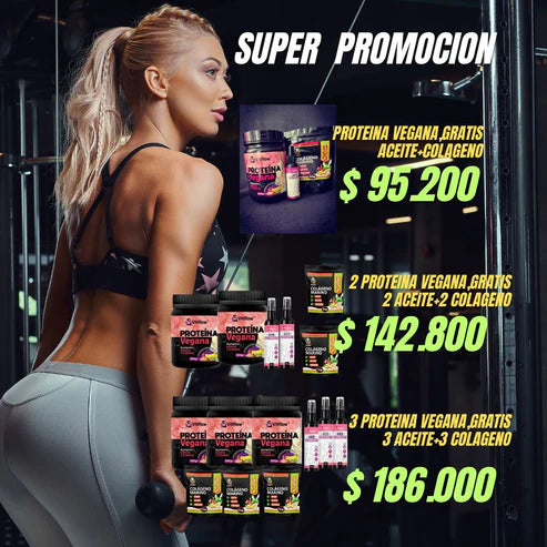 🍑 PROTEINA COLLAGENO LEVANTA POMPIS Y BUBBIES💪