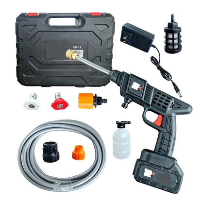 🛠️ HIDROLAVADORA PORTÁTIL INHALAMBRICA DE 2 BATERÍAS 🚿🔋